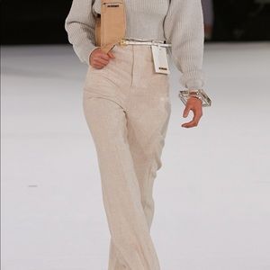 ISO Jacquemus sauge woven wide leg pants.